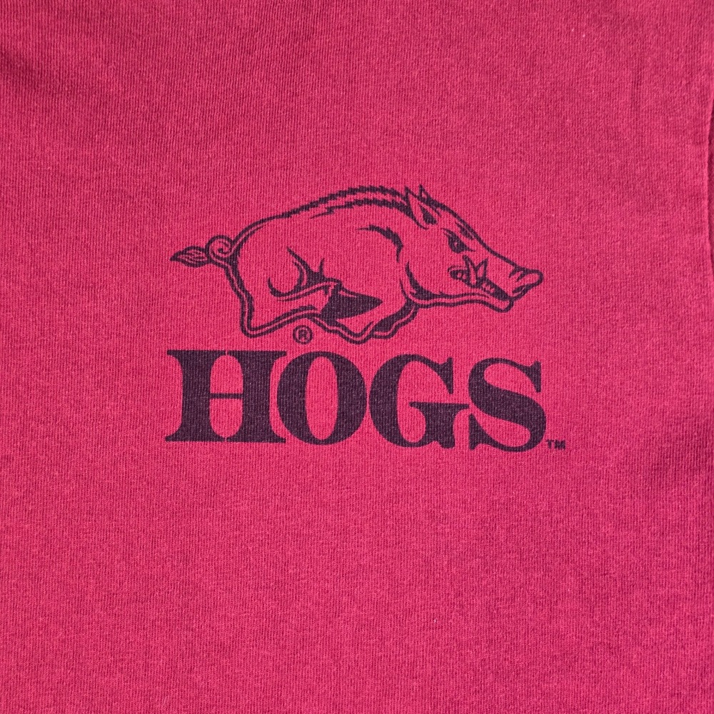 U of A Arkansas Razorbacks x Tailgate T Shirt Mens M Red Retro Soft Gameday - Picture 3 of 15